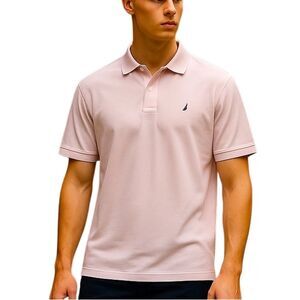 Nautica Classic Fit Deck Polo Pink Shirt 3XL